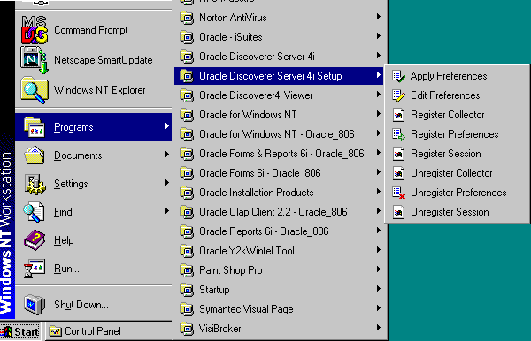 Illustration shows Windows Start menu options