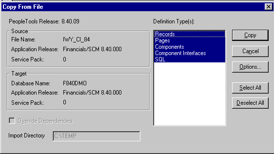 Copy from File dialog box