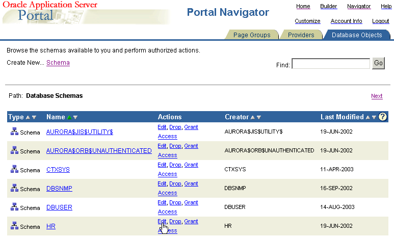 Shows Edit link in Portal Navigator