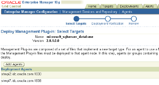 Management Plug-ins page