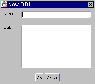 New DDL dialog