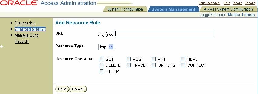 Image of Add Resource Rule page