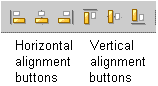 item alignment toolbar