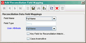 Add Reconciliation Field Mapping dialog box
