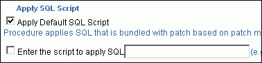Apply SQL Script
