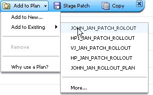 Graphic shows add to plan menu options.