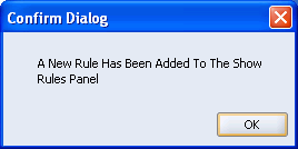 New Rule Confirmation Dialog