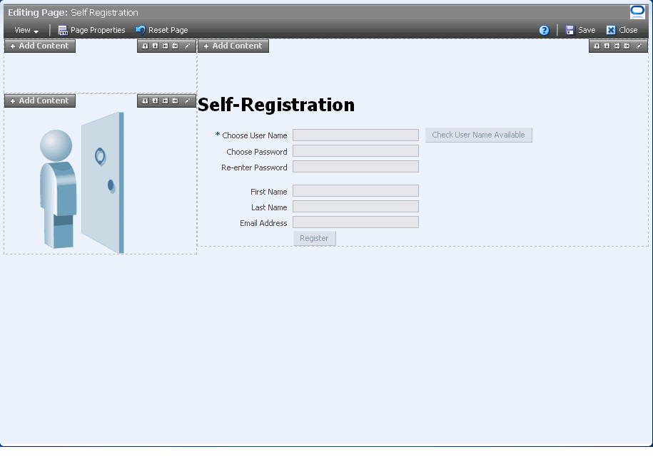 Customiizing the Self-Registration Page