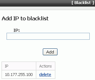 Wiki - Manage Blacklist