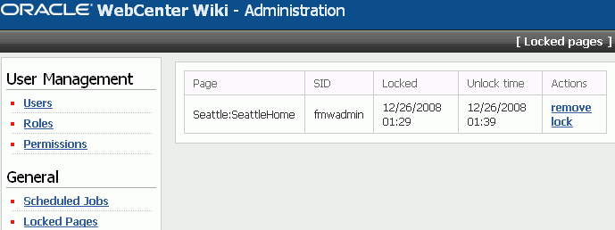 Unlocking Wiki Pages