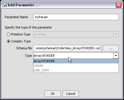 Setting a Complex Parameter Type