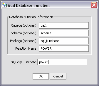 Adding Database Function Information