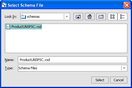 Select XML Source File