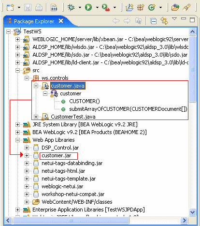 Upgraded ALDSP Control and Associated Schema in Project Explorer