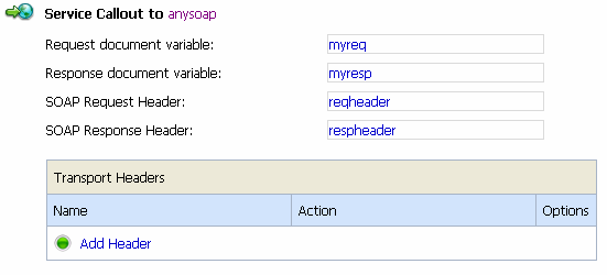 Service Callout Action Configuration for a SOAP Document Style Service