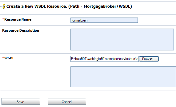 Create a WSDL Resource