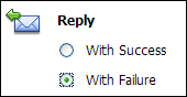 Reply Action to Reply with Failure Code