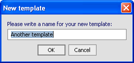  New Template Dialog Box