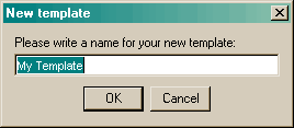 New Template Dialog Box