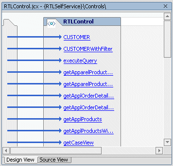 Design View of a Control File