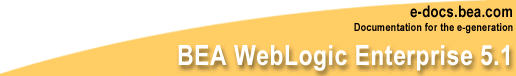 BEA WebLogic Enterprise Release 5.1