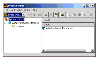 Sybase Central Java Edition Tool