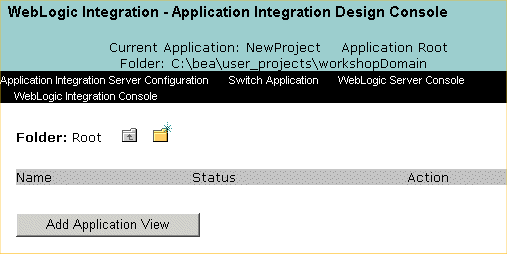Application View Management Console