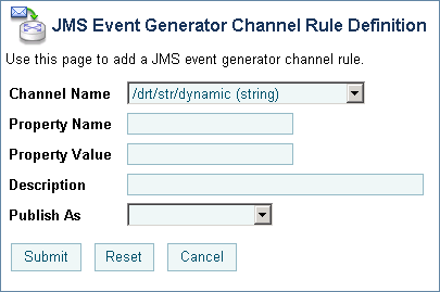 JMS EG - Channel Rule Definition