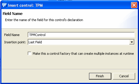 Insert control:TPM