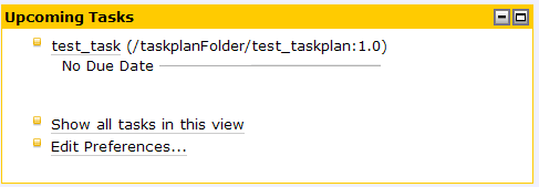 New Task Instance Listed in Upcoming Tasks Portlet