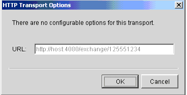 HTTP Transport Options Window