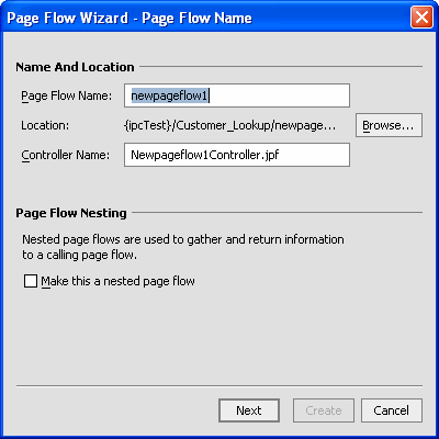 Page Flow Wizard