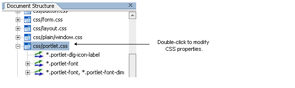 Double-click a style to modify its properties