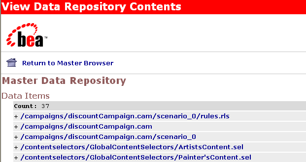Browsing the Datasync Repository
