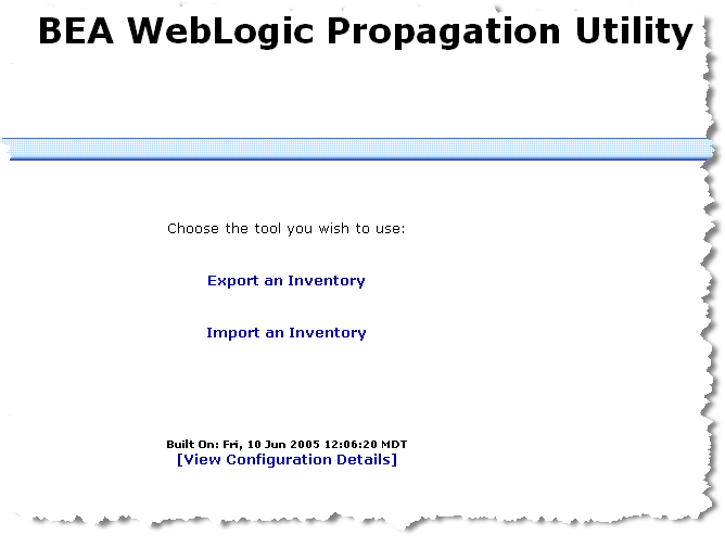 Propagation Utility Start Page