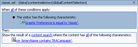Content selector file in WebLogic Workshop