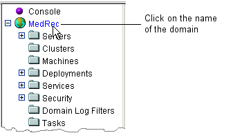 Click on the Name of the Domain