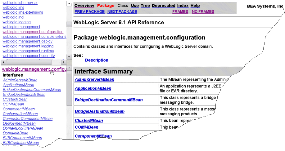 Javadoc for the configuration Package