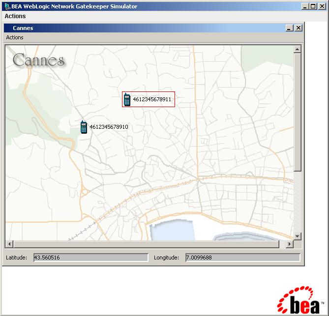 Oracle Communications Services Gatekeeper Simulator GUI