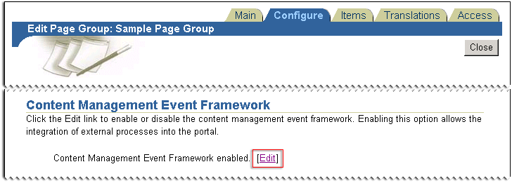 The CMEF status of a page group.
