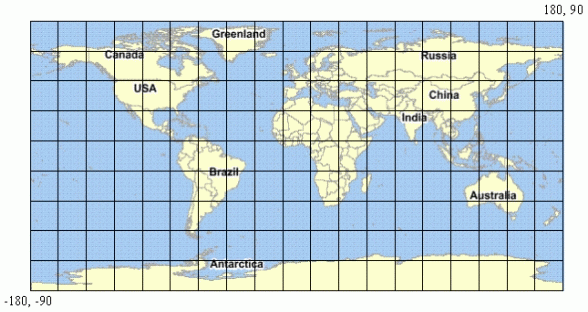 Map Longitude