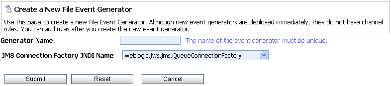 Create a New File Event Generator