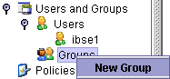 New Group selected
