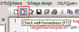 Check well-formedness icon