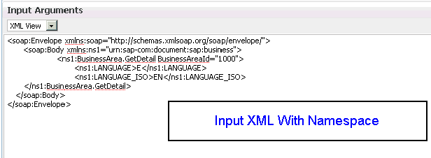 Input XML With Namespace