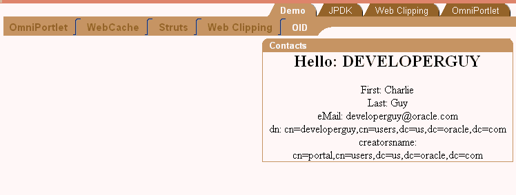 Shows page for a developer.