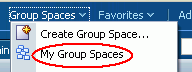 The Group Spaces Menu