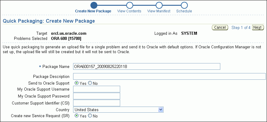 quick_package_wizard_page1.gifの説明は次にあります。