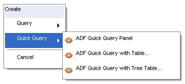 Quick Query Context menu