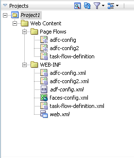 Application with two unbounded task flow source files.